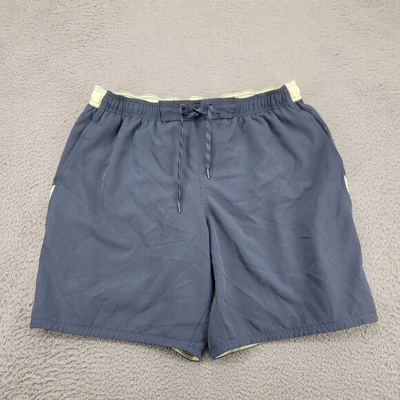 Nike Shorts Mens‎ XXL Blue Swim Ourdoors Drawstring Logo Stretch Swoosh Casual - Picture 1 of 12